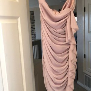 NWT Express strapless blush dress